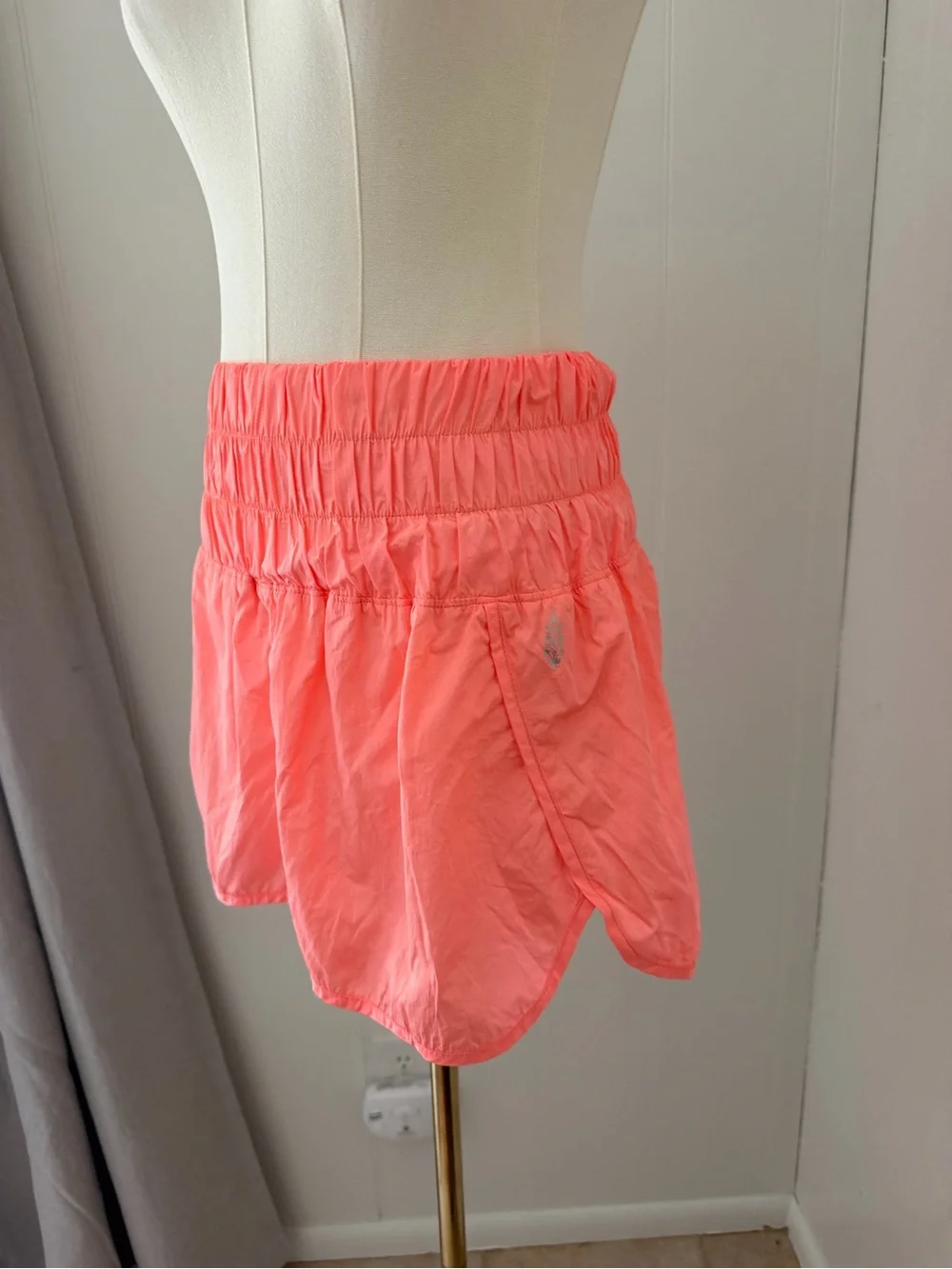 Free People Movement High-Waist Pink/Coral Women’s Athletic Shorts